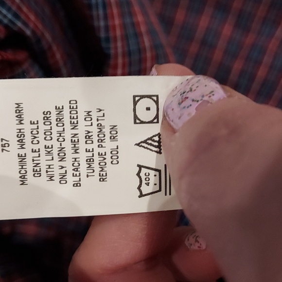 NWT Arrow Wrinkle Free Red, Blue, White Plaid Short Sleeve Button Down Shirt XXL - Picture 12 of 12